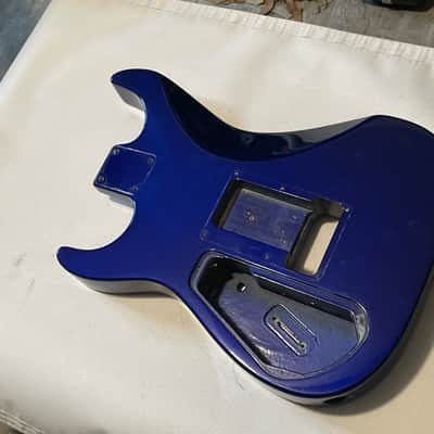 1990 Japan Charvel 275 Deluxe Candy Blue Guitar Body Floyd Ready image 16