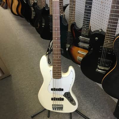 Fender Jazz Bass 5 String Cream 1998 image 3