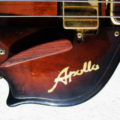 Apollo Violin Bass Guitar, Early 70's, Japan, Matsumoku Factory, Scroll Headstock image 2