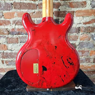 Lotus / Aria Pro II / Matsumoku MIJ Neck-Thru Double Cut Electric Bass  (1970s, Custom Poly Dip) image 4