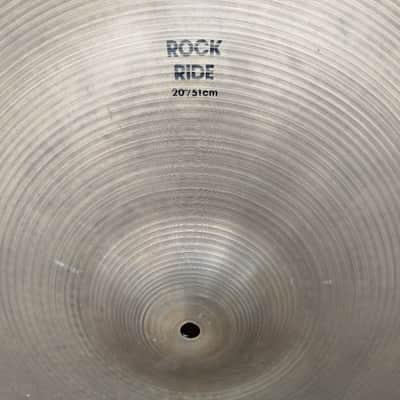 ZILDJIAN A 20” Rock Ride, 1980/90s. image 2