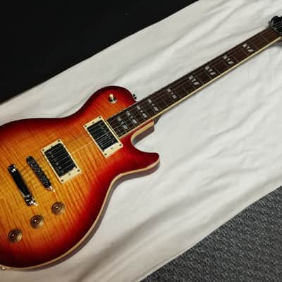 Hamer Monaco Archtop electric guitar - Cherry Sunburst Flame Maple w/ Hard Case image 2