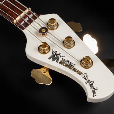 2012 Ernie Ball Music Man PDN Classic StingRay 4 - Gilded White | USA Limited Edition 1 / 200 Bass 4-String Matching Headstock & Neck Gold Hardware Active / Passive | OHSC image 9
