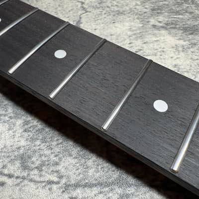 BMC Guitar Neck Tele® Telecaster® 22 Fret Roasted Flame Maple With Rosewood Fingerboard Nitro Lacquer Rounded Fret Ends 9.5 Radius Stainless Steel Frets. (TN102) image 3