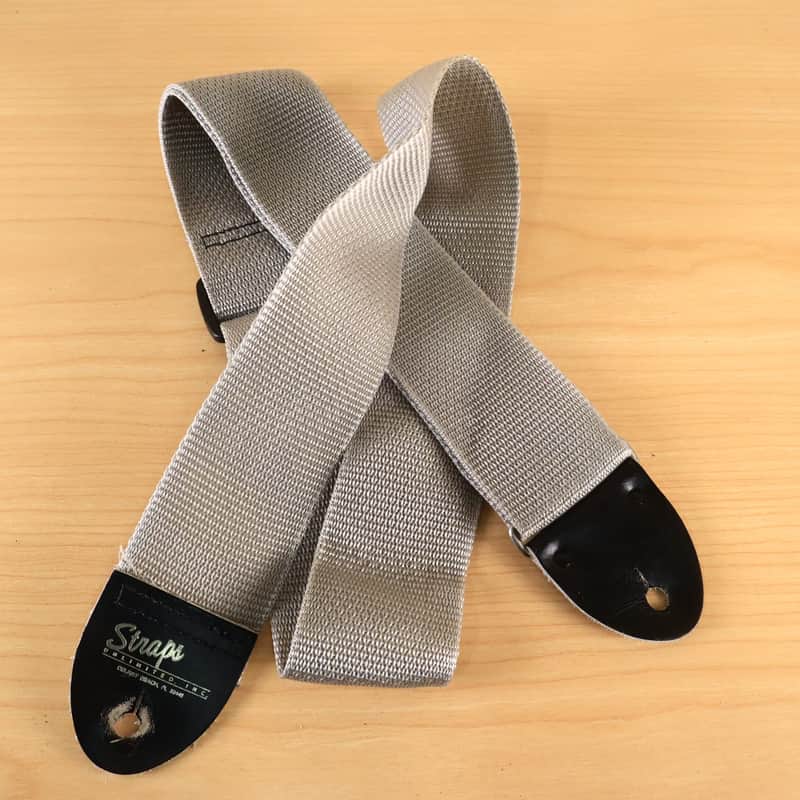 Straps Unlimited Inc. Silver Woven Guitar Strap Delray Beach Florida image 1