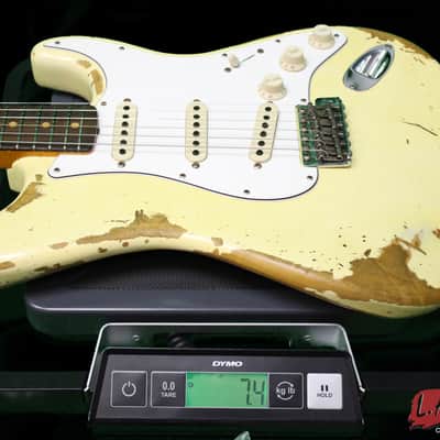Fender Custom Shop L-Series 1964 Stratocaster Super Heavy Relic Vintage White Rosewood 9231990841 - image 12