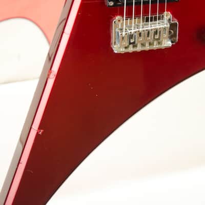 Vintage 80's Hondo H-1 Death Dagger Metallic Red Electric Guitar image 10