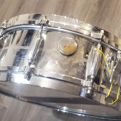 GRETSCH BROADKASTER CHROME OVER BRASS 14'' x 5'' 1980 image 10