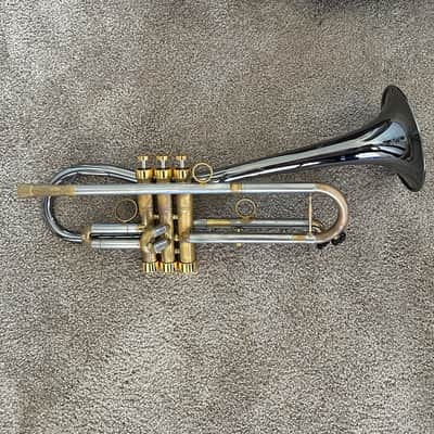 Carol Brass CTR-5280L-GLT(D)-Bb Alexis Baro trumpet 2021 - Gold Brass Black Nickel Bell image 1