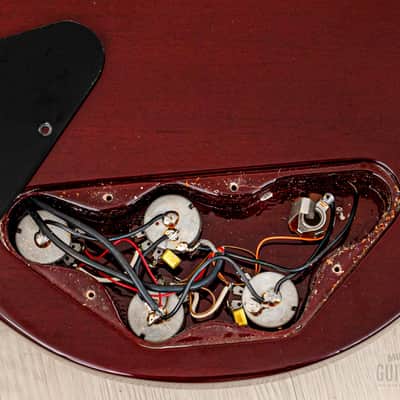 1990s Burny RSG-140 Vintage Double Neck SG, 6 & 12 String Guitar Cherry w/ Case & Tags, Japan image 16