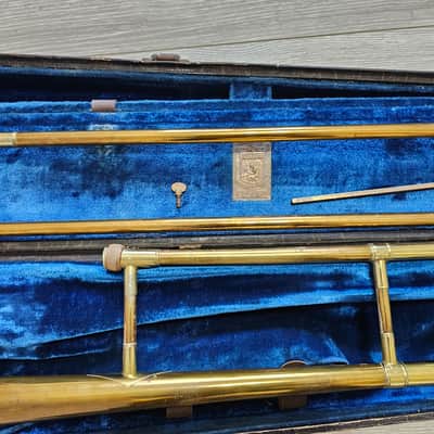 1952 Bach New York Stradivarius Model 12 Trombone w/ Photo of Factory Ledger image 11