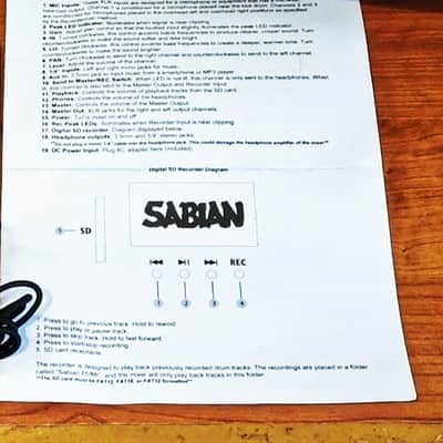 Sabian Sound Kit Pdmr Mixer/Recorder + 2 microphones image 8