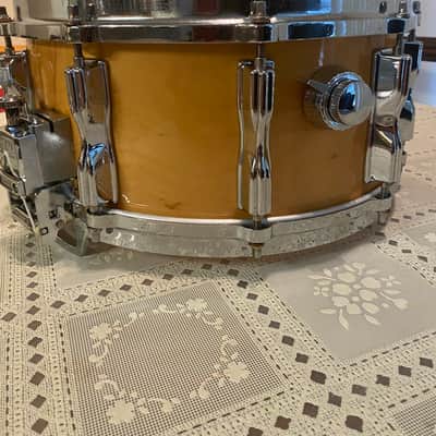 Tama AW456 Superstar Mastercraft Artwood Birch 6.5x14" Snare Drum with Roller-Action Strainer 1981 - 1986 - Super Maple image 5