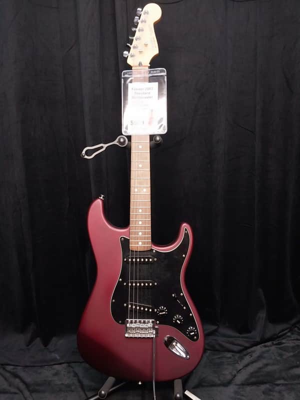 Fender Standard Stratocaster 2003 - Satin Midnight Wine image 1