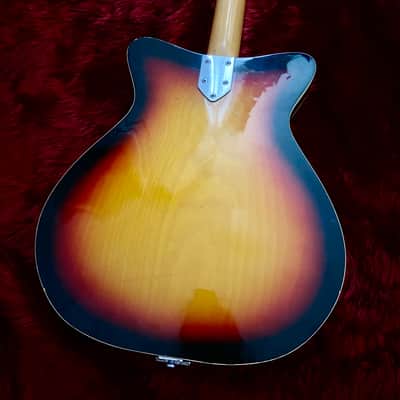 c.1960s Kawai Martin GT-75 Style Hollow Body Guitar 3PU MIJ Vintage “Sunburst” image 8