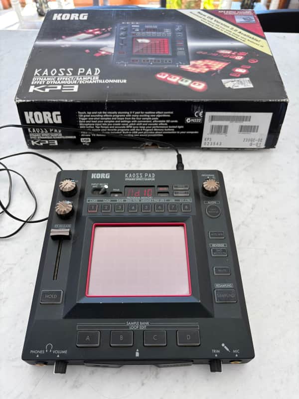 Korg KP3 Kaoss Pad 3 Dynamic Effect / Sampler 2000s - Black image 1
