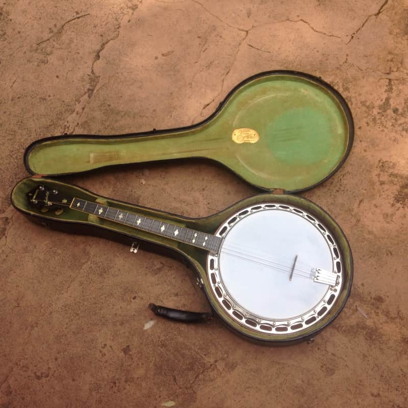 Ludwig Kingston vintage 4 string Tenor Banjo 1920's / 1930's w/case Sweet! image 1