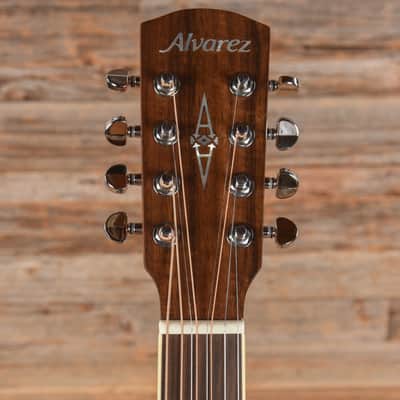Alvarez AG60ce Artist 8-String Grand Auditorium Solid A+ Sitka Spruce/African Mahogany Shadowburst (Serial #E23121053) image 6