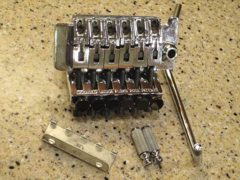Peavey Wolfgang Floyd Rose Lic EVH Tremolo Chrome Double Locking Guitar Bridge image 1