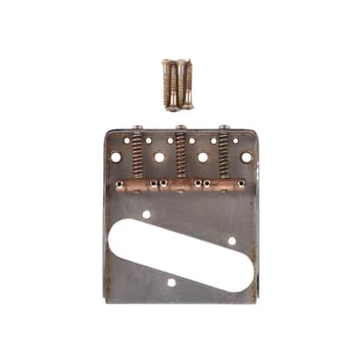 GuitarSlinger Tele Bridge Aged Brass Saddles Modern image 4