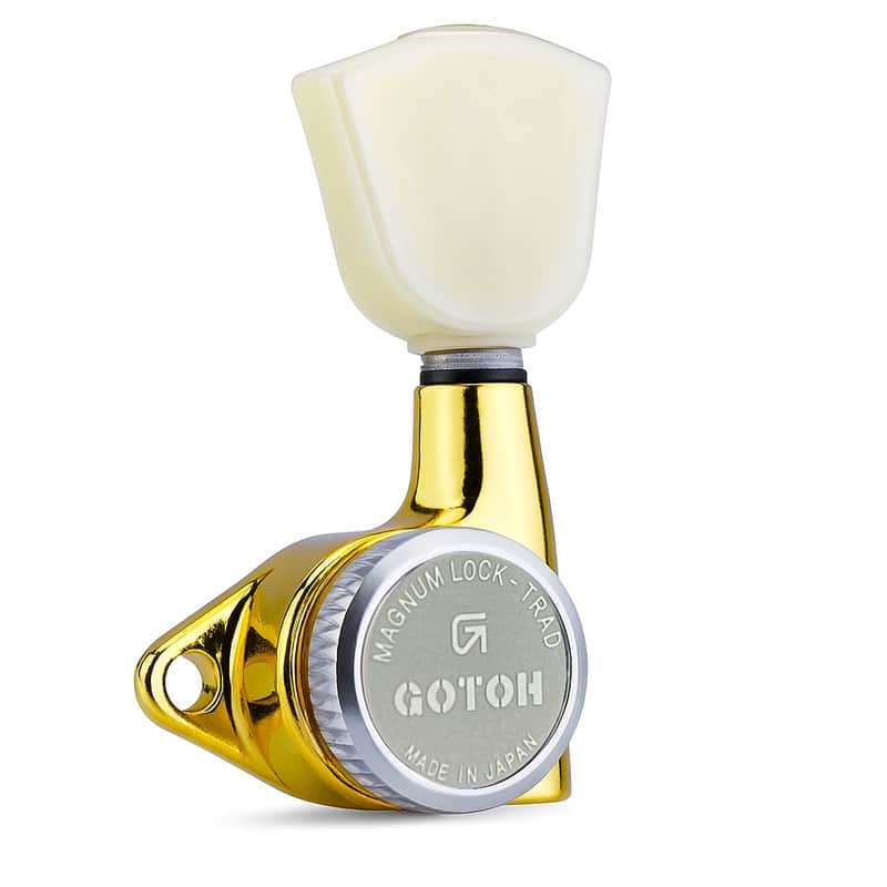 Gotoh Magnum Lock Trad Tuners SG301 MG-T- P4N -  Gold - 3 per side - For Les Paul - 05112GYTX-AEL image 1