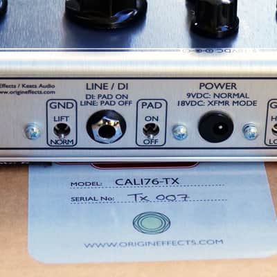 Origin Effects Cali76-TX Number Serial Number 007 with Transformer As new in Box image 3