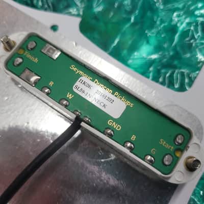 USA Custom Guitar Parts Caster S-Style Satin Sea Foam Green W/Case image 14