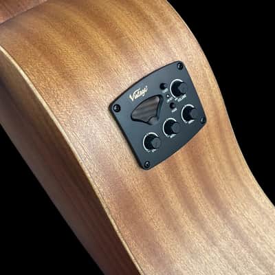 Vintage Mahogany Series 'Dreadnought' Electro-Acoustic Guitar Mahogany image 6