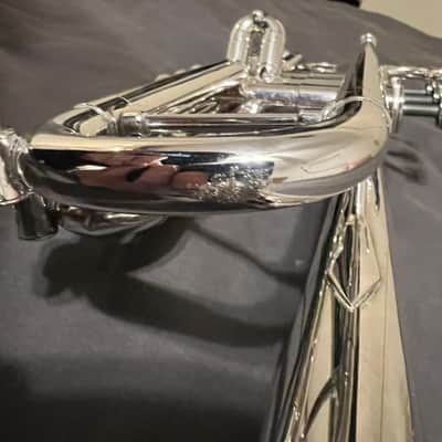 Jerome Callet New York Vintage c.1985 Silver Professional Trumpet in Excellent Condition image 12