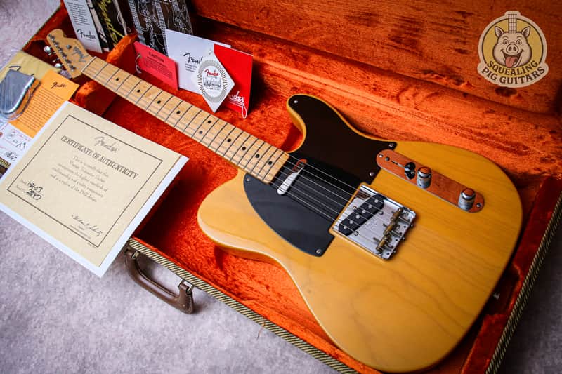FENDER USA American 52' Vintage Reissue Telecaster "Butterscotch Blonde + Maple" (2003) image 1