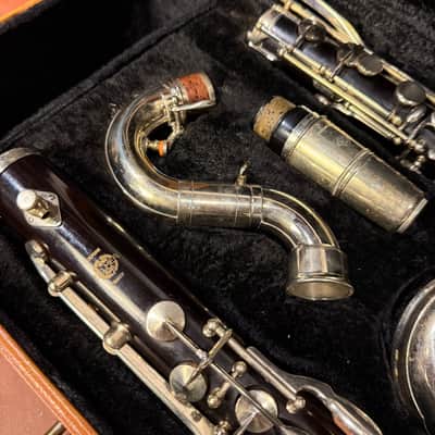 RARE — Serviced 1950’s Selmer Paris Depose Low E Natural Bass Clarinet image 5