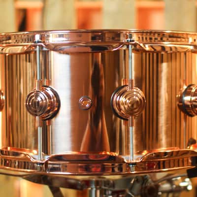 DW 6.5x14 Collector's Polished Copper Snare Drum w/ Copper Hardware image 3