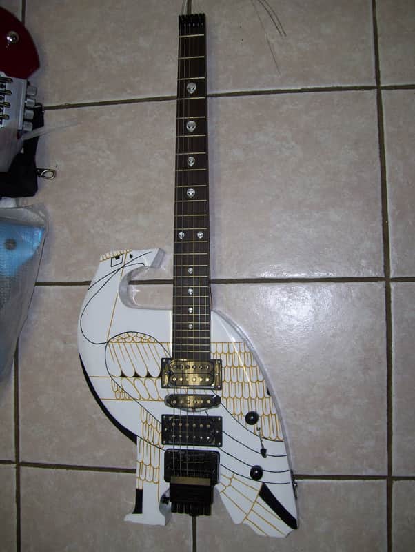 Headless guitar, custom made: Eagle image 1