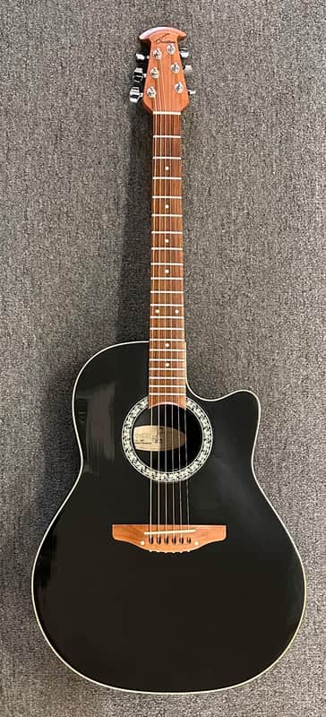 Ovation Standard Balladeer Acoustic/Electric Model 1861 with Ovation Case 1996 - Blacl image 1