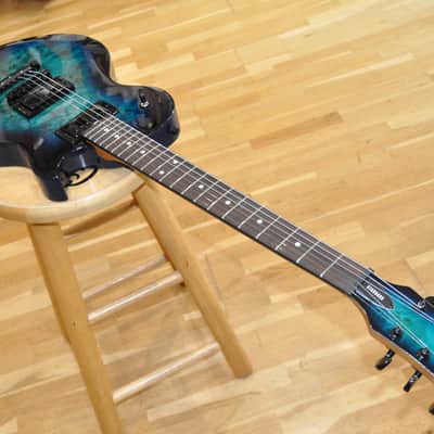 SCHECTER Solo-II Standard OBB Ocean Blue Burst Burl / Les Paul type / Solo-II / ST25060239 imagen 3