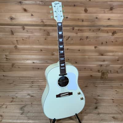 Gibson Custom Limited Edition John Lennon 70th Anniversary J-160E Imagine Acoustic Guitar - White image 2