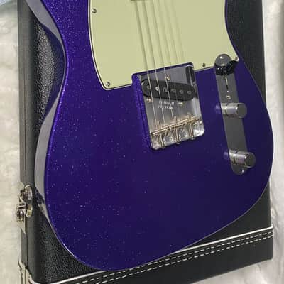 NEW! Fender Custom Shop Flamethrower Telecaster Custom - NOS - Modern Specs - Texas Special Pick-Ups - AAAA Flamed Neck - Purple Sparkle - Authorized Dealer - 7.8lbs - G07233 image 6
