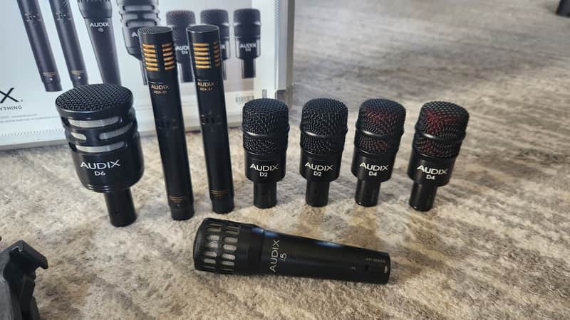 Audix DP7 Drum Mic Package + Extra D4 – 8 Mics Total image 1