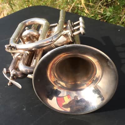 E Benge USA Silver Pocket Trumpet image 4