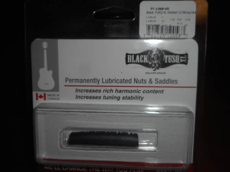 Graph Tech 12-String Nut, BLACK TUSQ XL, PT-1568-00 image 1