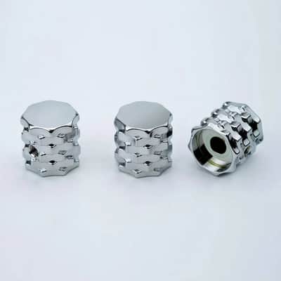 3pcs Serrated Steel Guitar and Bass Control Knobs Set image 2