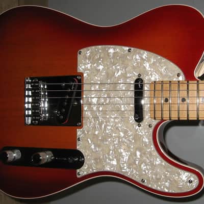 Fender American Deluxe Telecaster with Maple Fretboard OHSC 2014 - Aged Cherry Burst image 2
