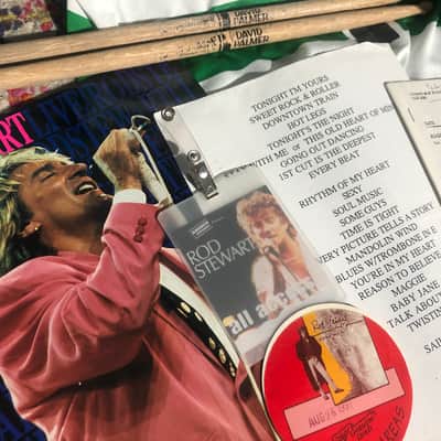 Rod Stewart Tour Artifacts and Signed Soccer Ball. image 5