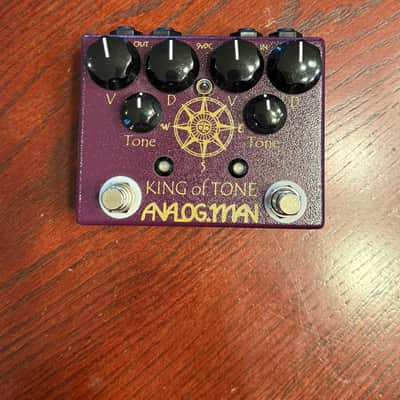 Analogman King of Tone V4 with Both Side High Gain, Four Jack, and Mode Toggle Options 2015 - Present - Graphic image 3