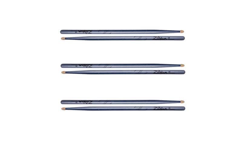 Zildjian 5A Chroma Blue Wood Tip Drumsticks 3 Pair Special image 1