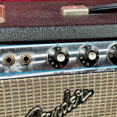 1975 Fender Princeton Reverb 1x10 Combo Guitar Amplifier image 4