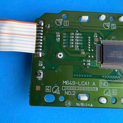 CASIO LK-92TV Lighting Keyboard Part: Display Screen Board PCB M649-LCA1 image 6