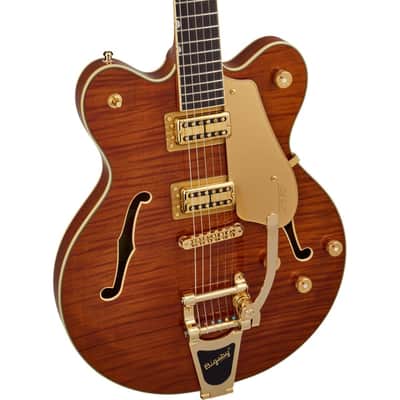 Mint Gretsch LTD Broadkaster Semi-hollowbody Electric Guitar - Roundup Orange Stain image 4