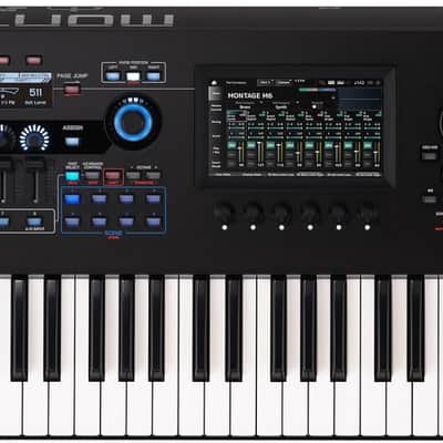 Yamaha MONTAGE M6 2nd Gen 61-key Flagship Synthesizer with FSX Action
