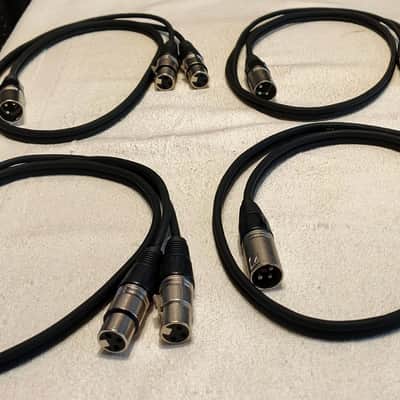 4 Pack XLR Splitter Cable Balanced 3-Pin 1 XLR Male to 2 XLR Female Y-Splitter Microphone Cable - 3 ft image 2